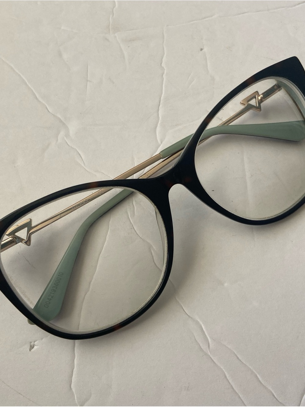 Guess GU2899 052 Tortoise/Aqua Acrylic Cat Eye Eyeglasses Frames 55-17-140